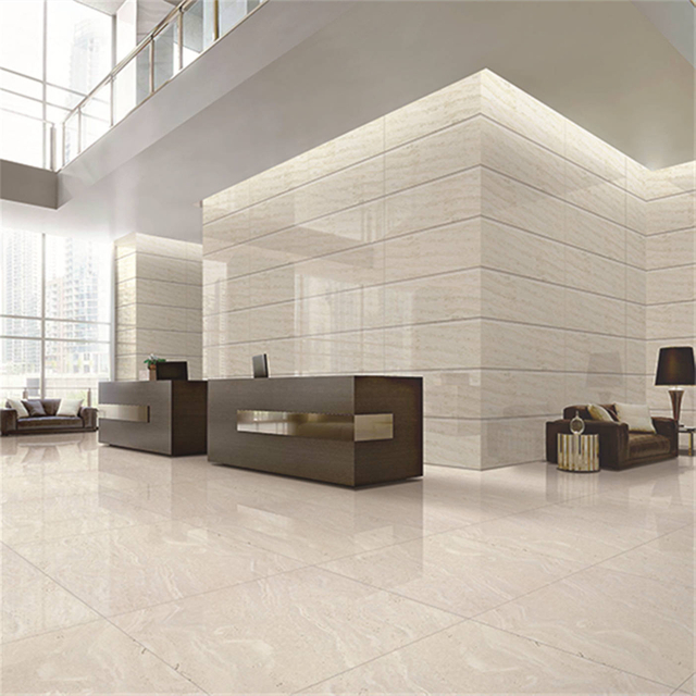 Vitrified Porcelain Tile 800x800mm Travertine Polished Tile