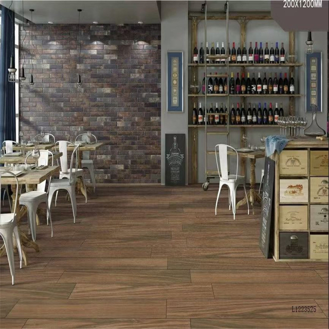 Rectangle Green Color Harmony Design 900x150mm Wood Look Tile 