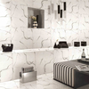 800*800mm Carrara White Marble Glazed Porcelain Floor Tile 