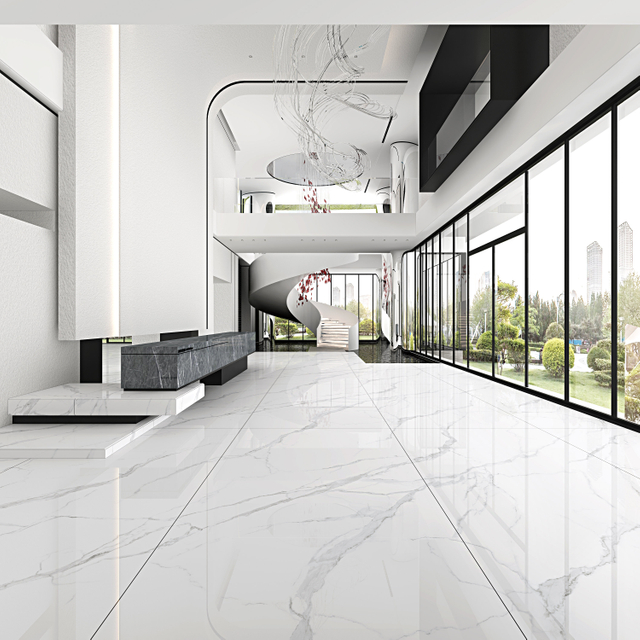 Calacatta Series Porcelain Glazed Large Format Slab for Floor 